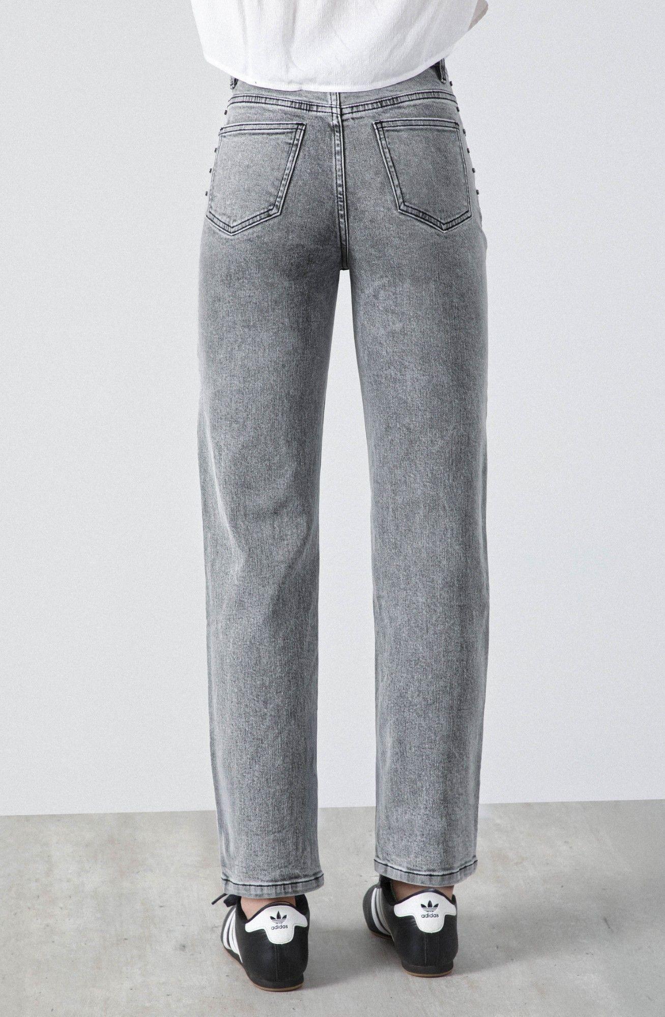 Pantalón Slim Mom Andorra Gris R Mujer Raindoor-3