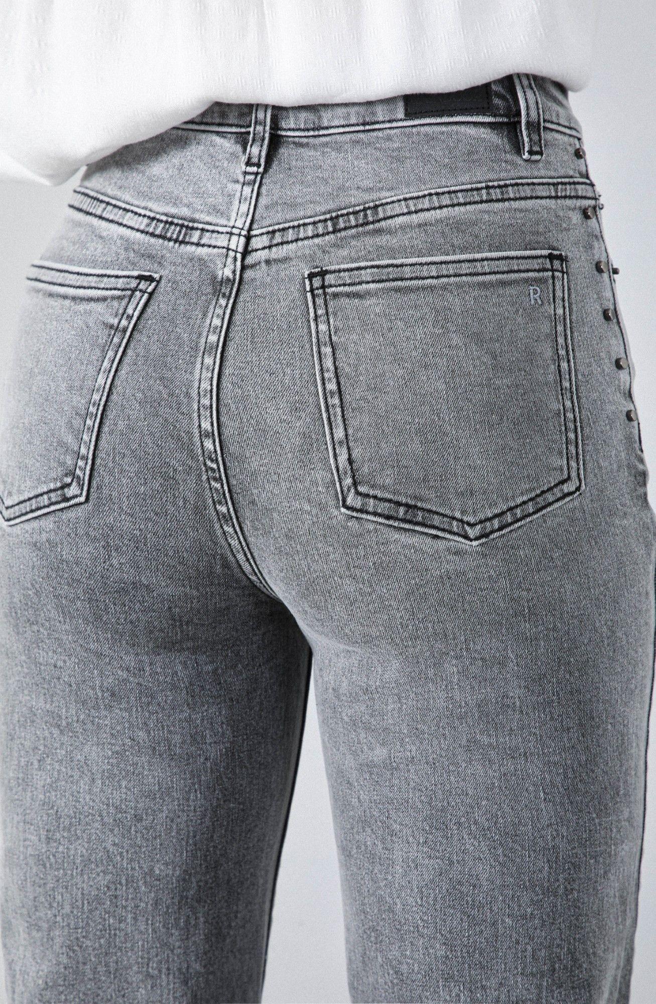 Pantalón Slim Mom Andorra Gris R Mujer Raindoor-4