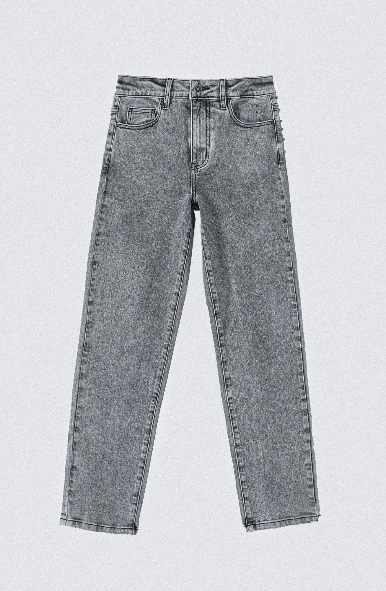 Pantalón Slim Mom Andorra Gris R Mujer Raindoor-5
