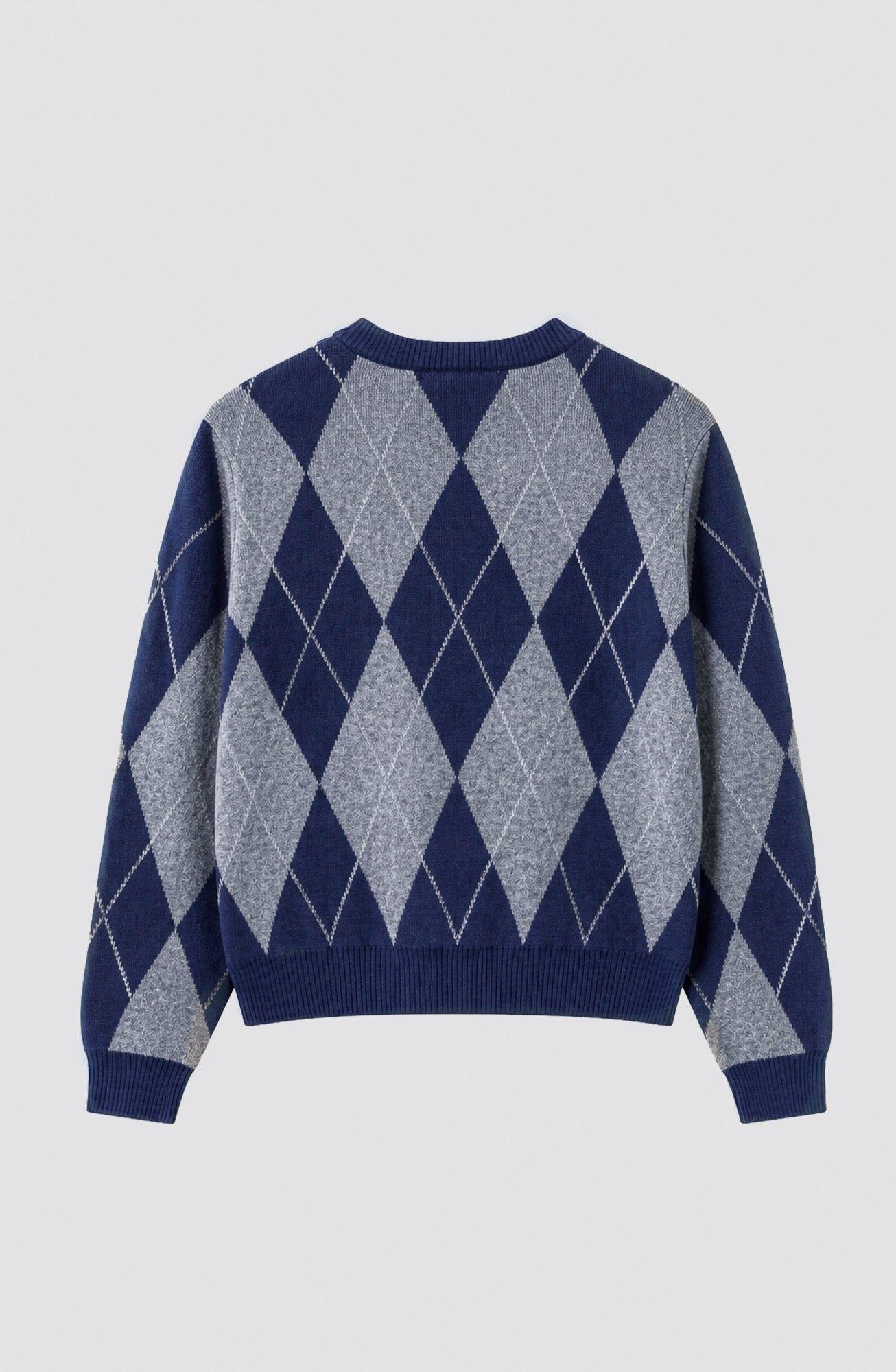 Sweater Rombos Gris Mujer Raindoor-4