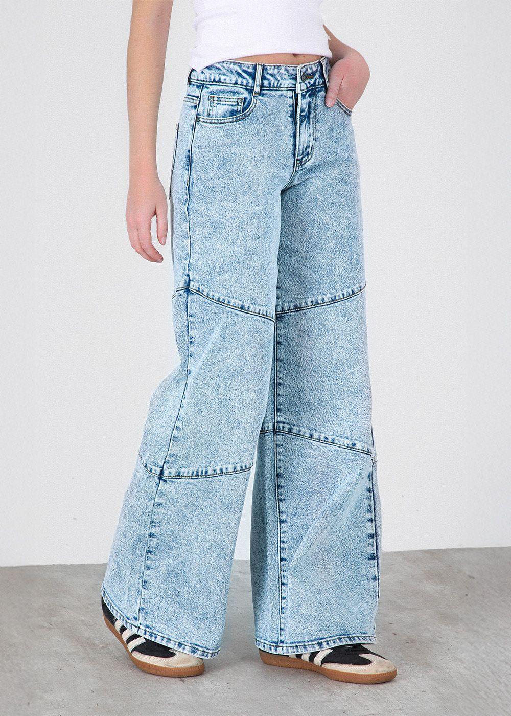 Pantalón Costuras Azul Mujer Raindoor-3