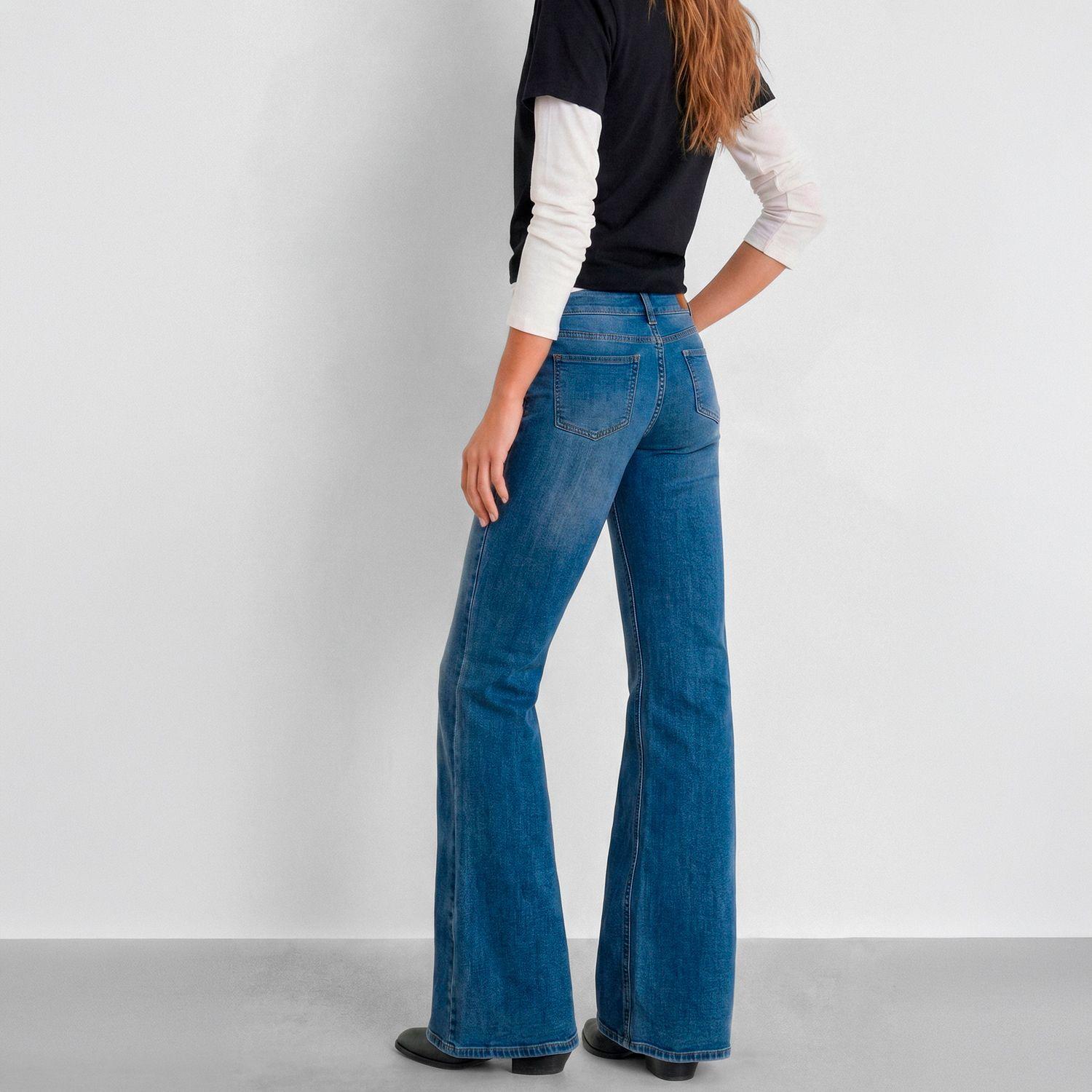 Pantalon Pretina Botones Azul Mujer Raindoor-3