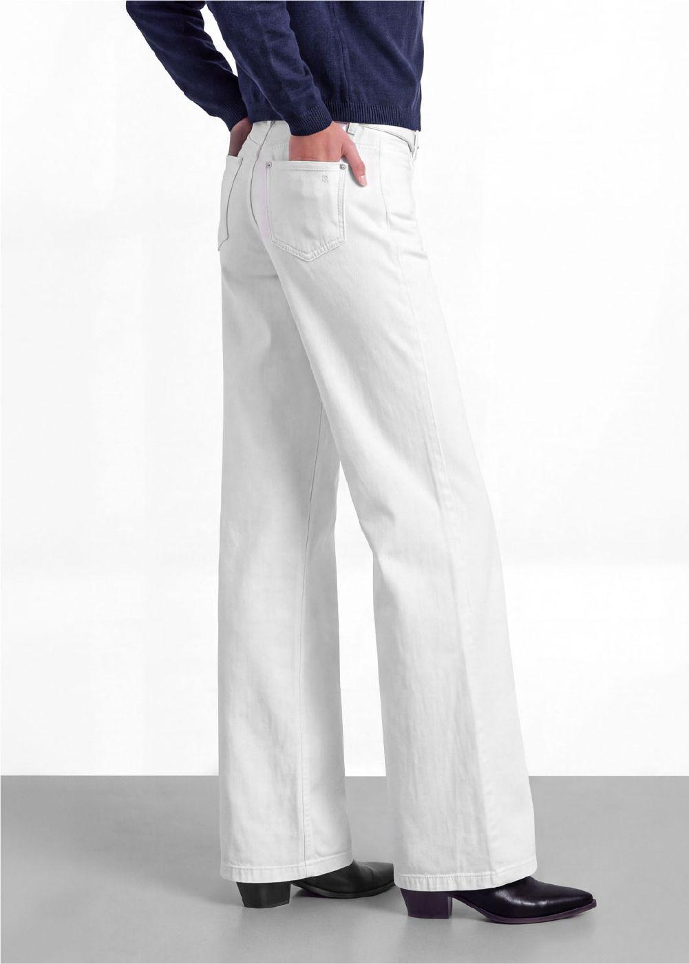 Pantalon Cinturon Pretina Blanco Mujer Raindoor-3