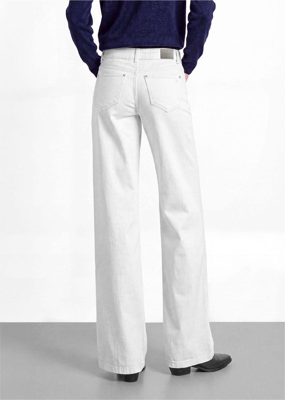 Pantalon Cinturon Pretina Blanco Mujer Raindoor-4