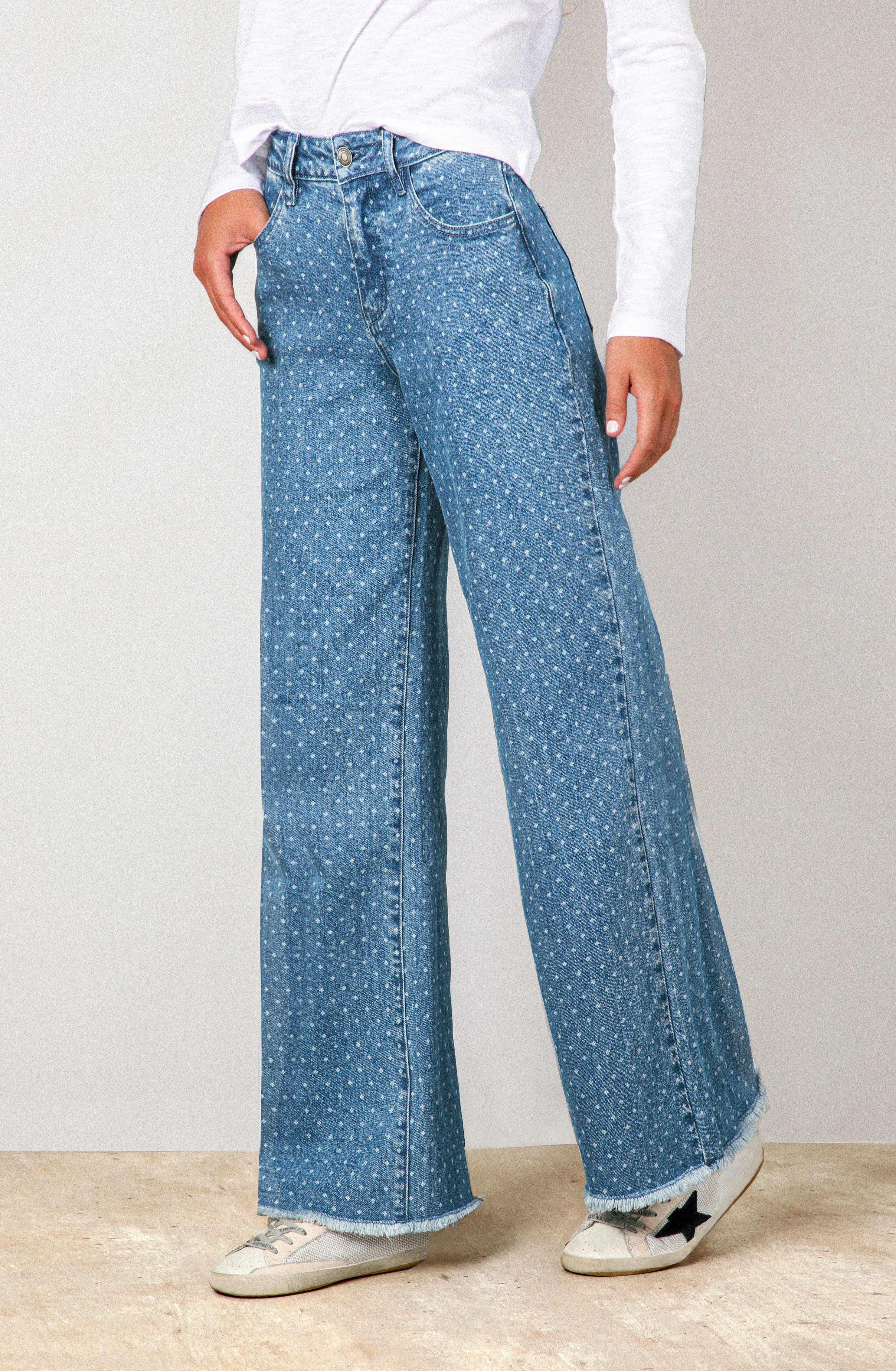 Pantalón Laser Rombos Azul Straight Mujer Raindoor-3