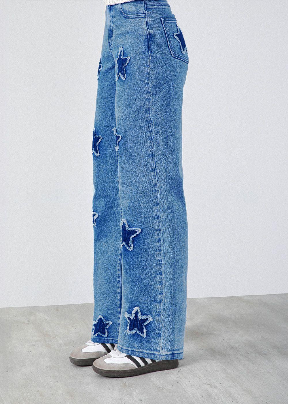 Pantalón Multi Estrellas Azul Mujer Raindoor-2