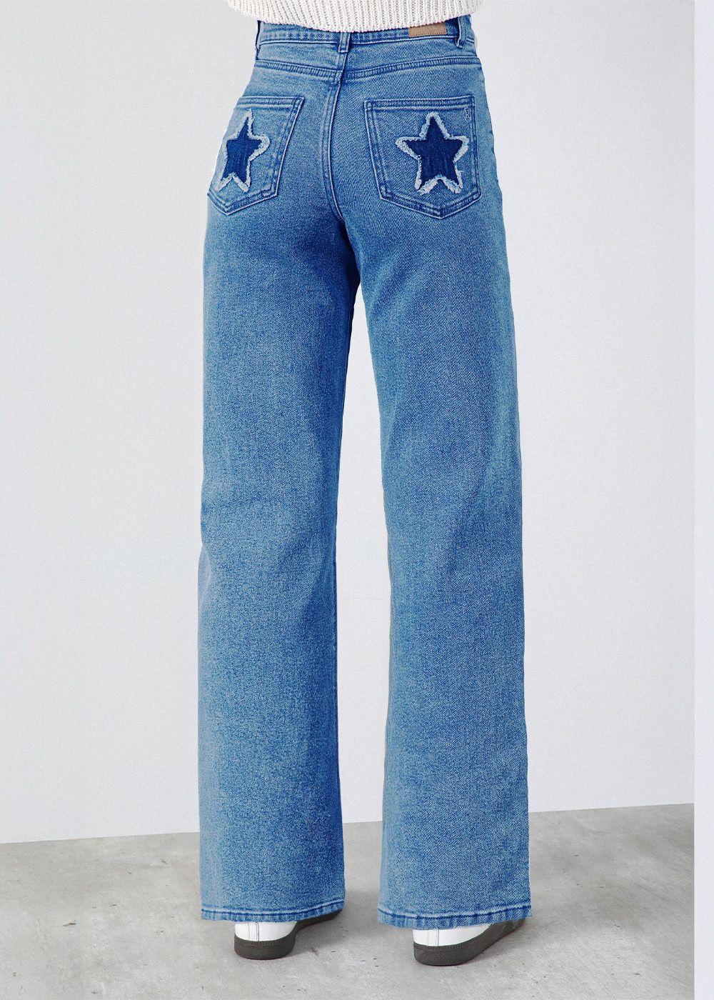 Pantalón Multi Estrellas Azul Mujer Raindoor-4