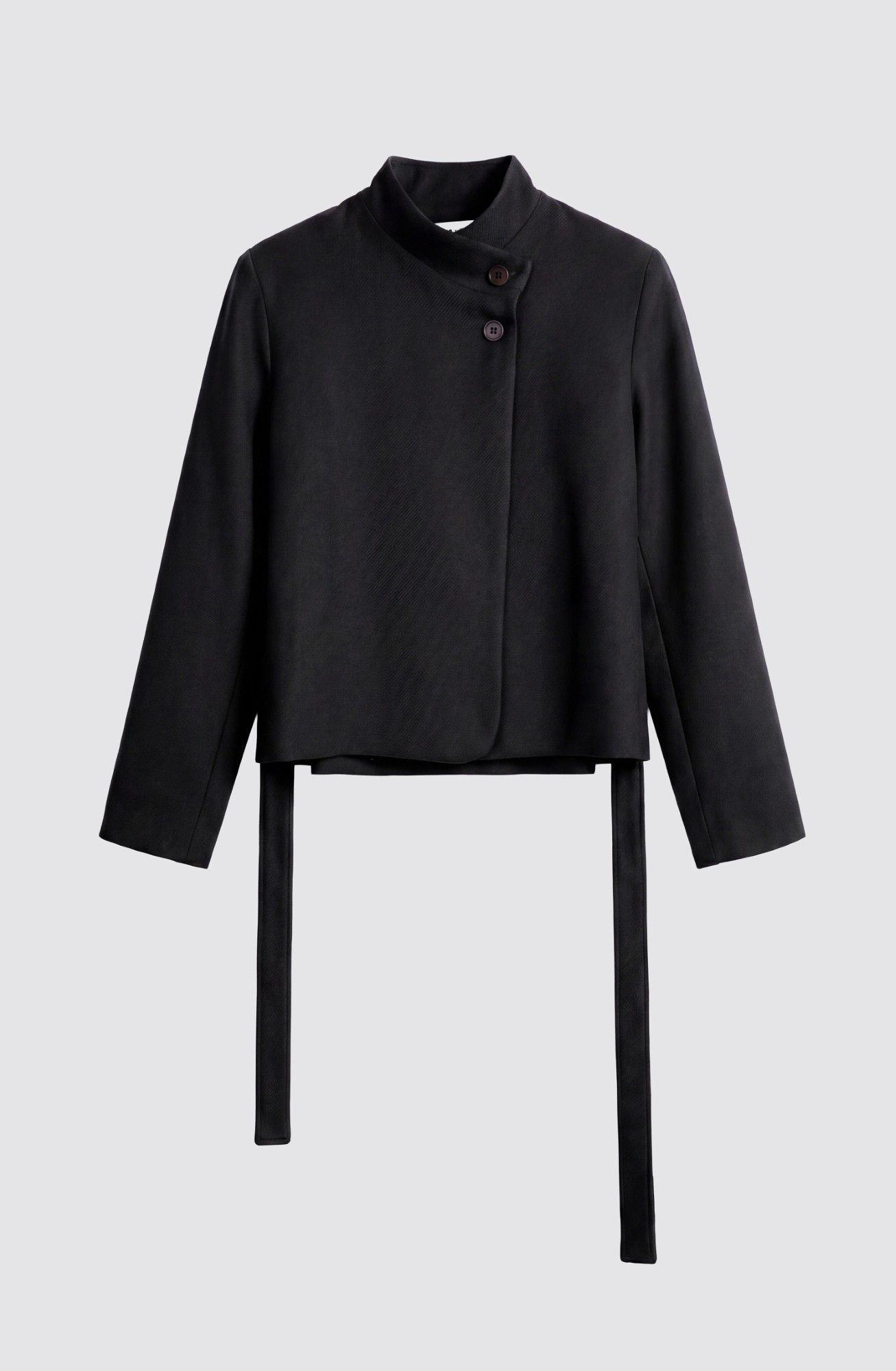 Blazer Cruzado Lazo Black Mujer Raindoor-5