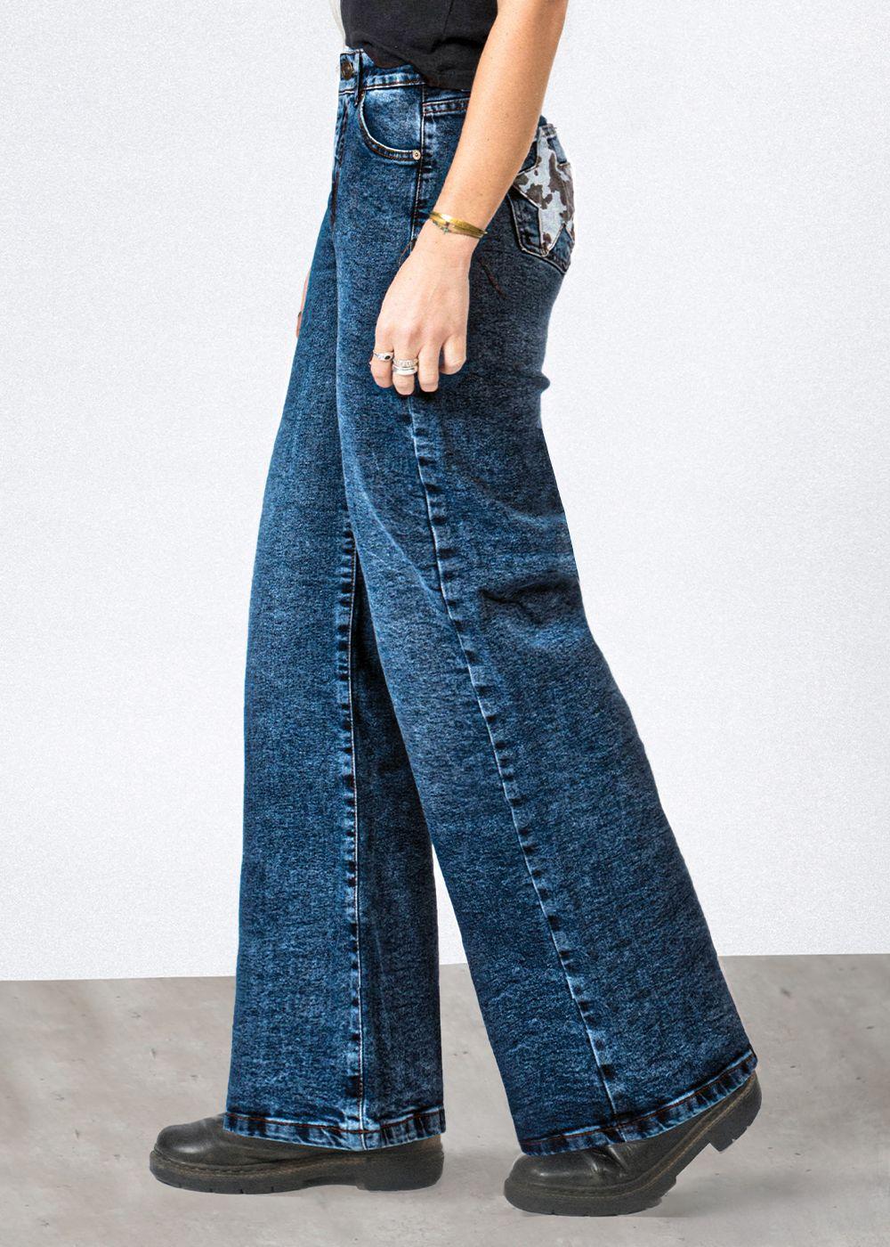 Pantalón Straight Pockets Cow Mujer Raindoor-0