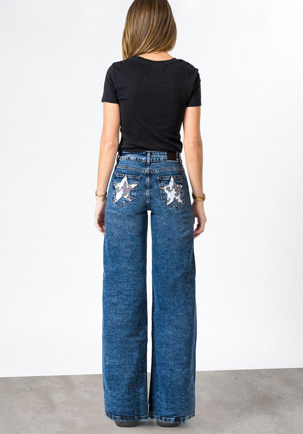 Pantalón Straight Pockets Cow Mujer Raindoor-2