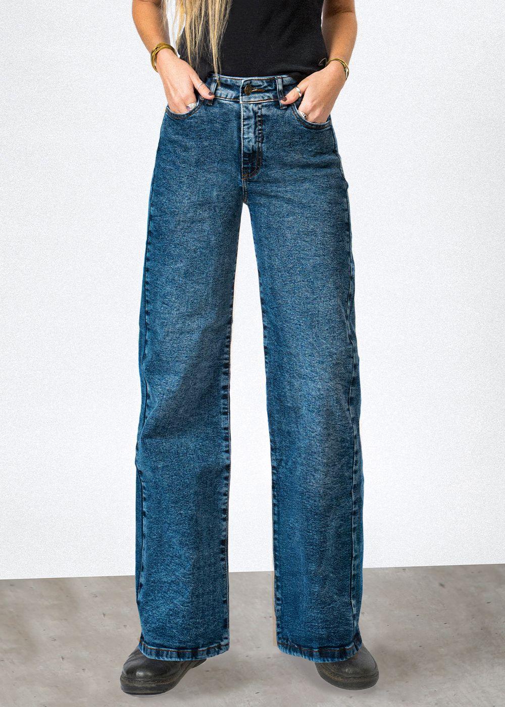 Pantalón Straight Pockets Cow Mujer Raindoor-3