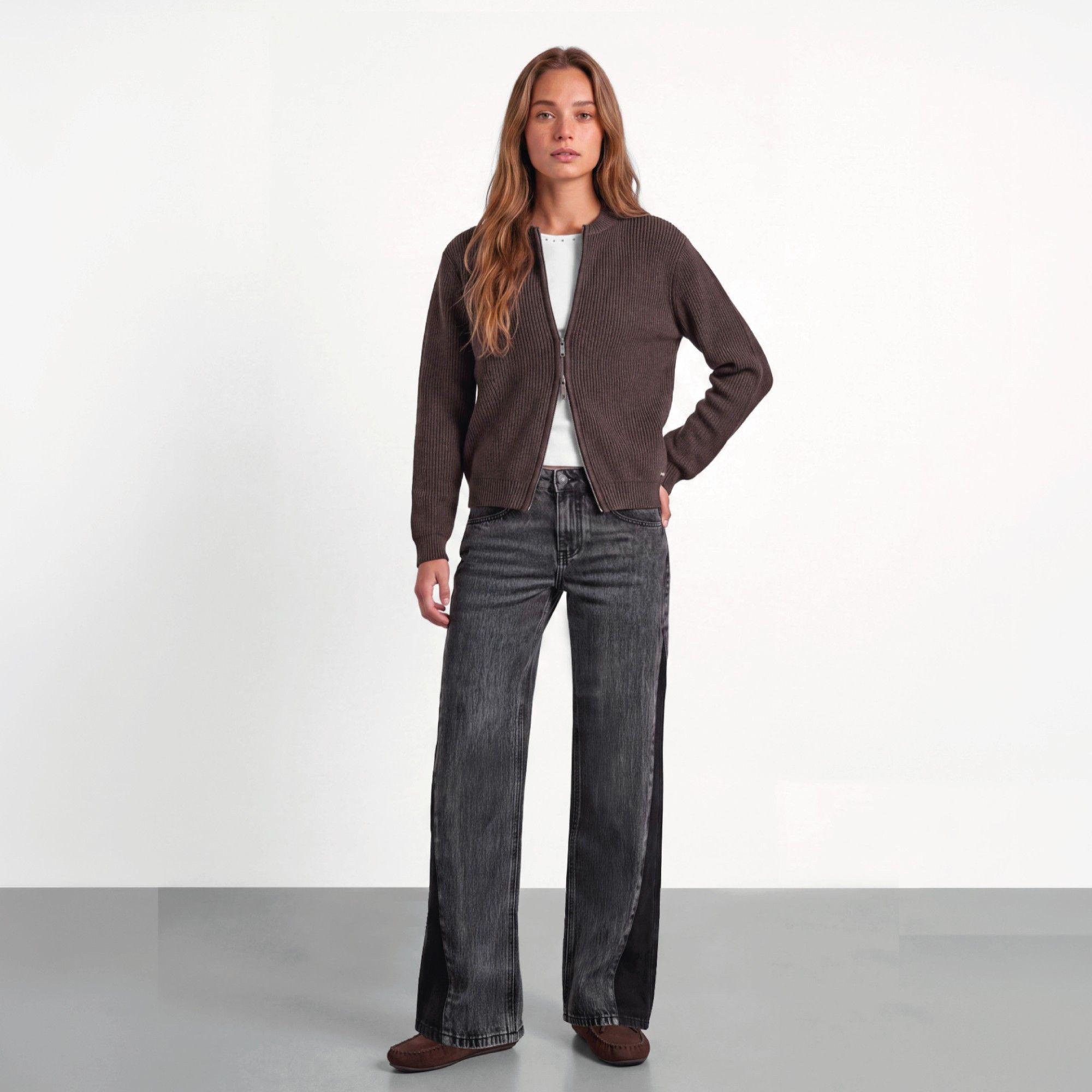 Sweater Bomber Café Mujer Raindoor-0