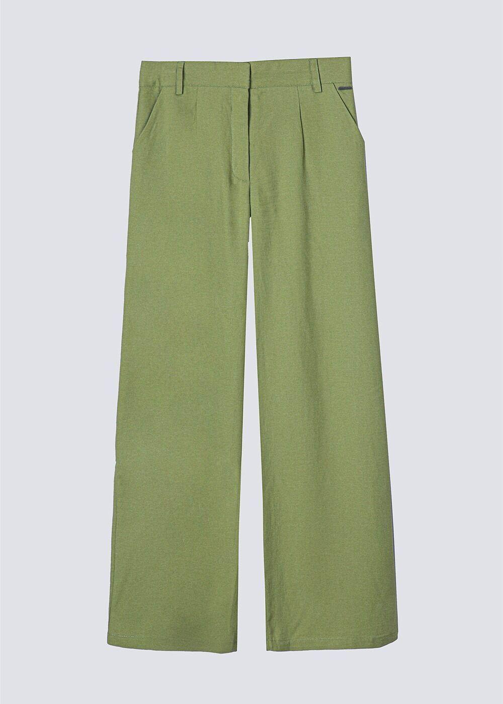 Pantalón recto verde Mujer Raindoor-0