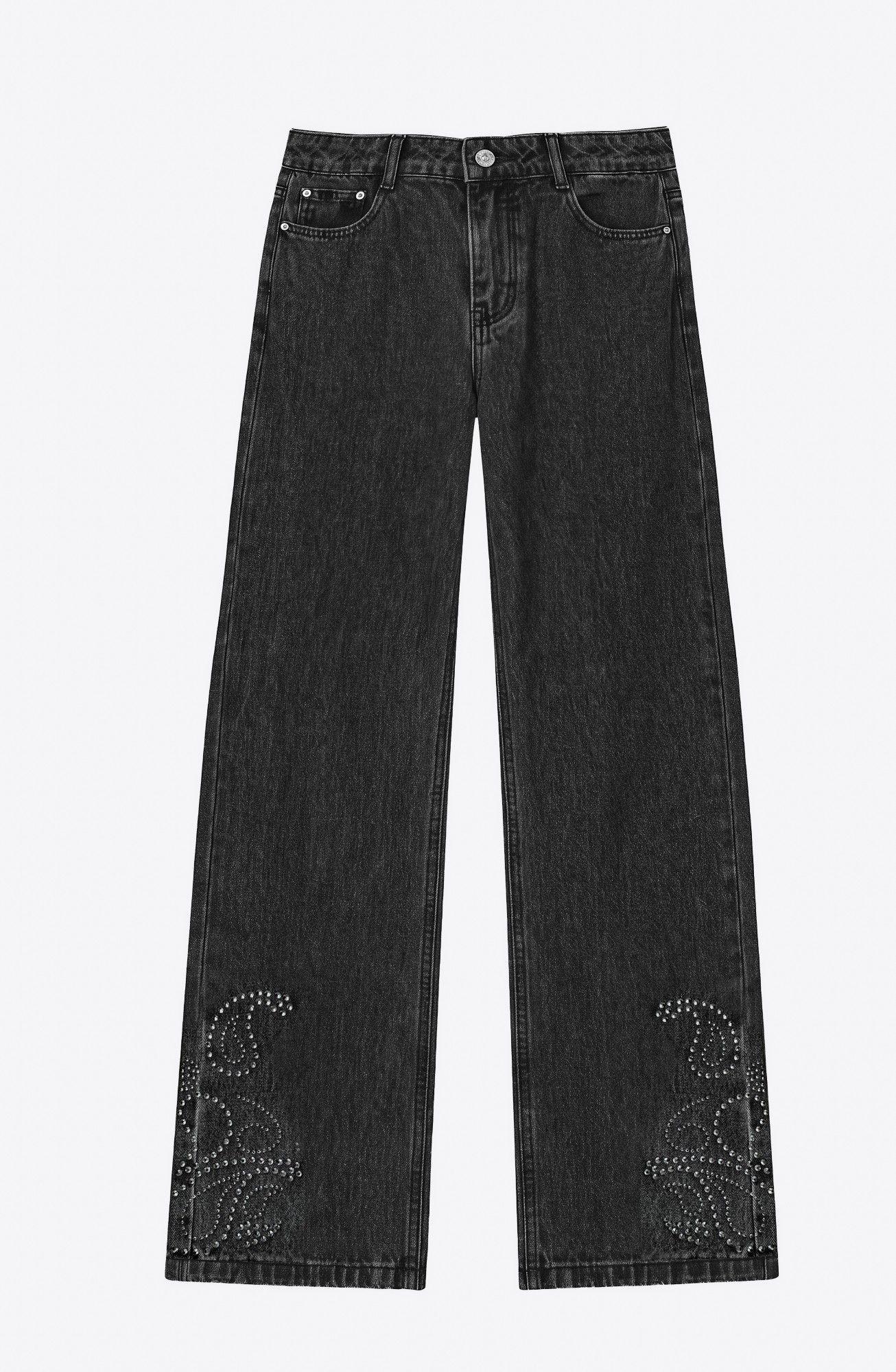 Pantalon Tachas Paisley Gris Mujer Raindoor-4