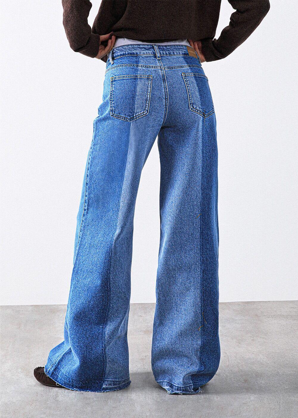 Pantalón bicolor Azul Mujer Raindoor-2