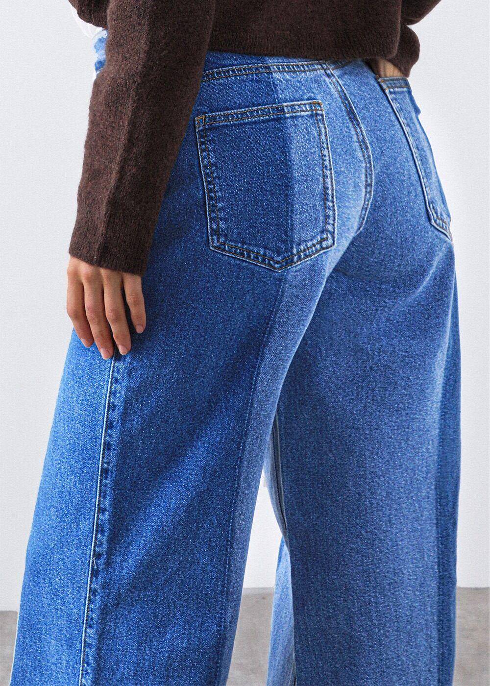 Pantalón bicolor Azul Mujer Raindoor-4