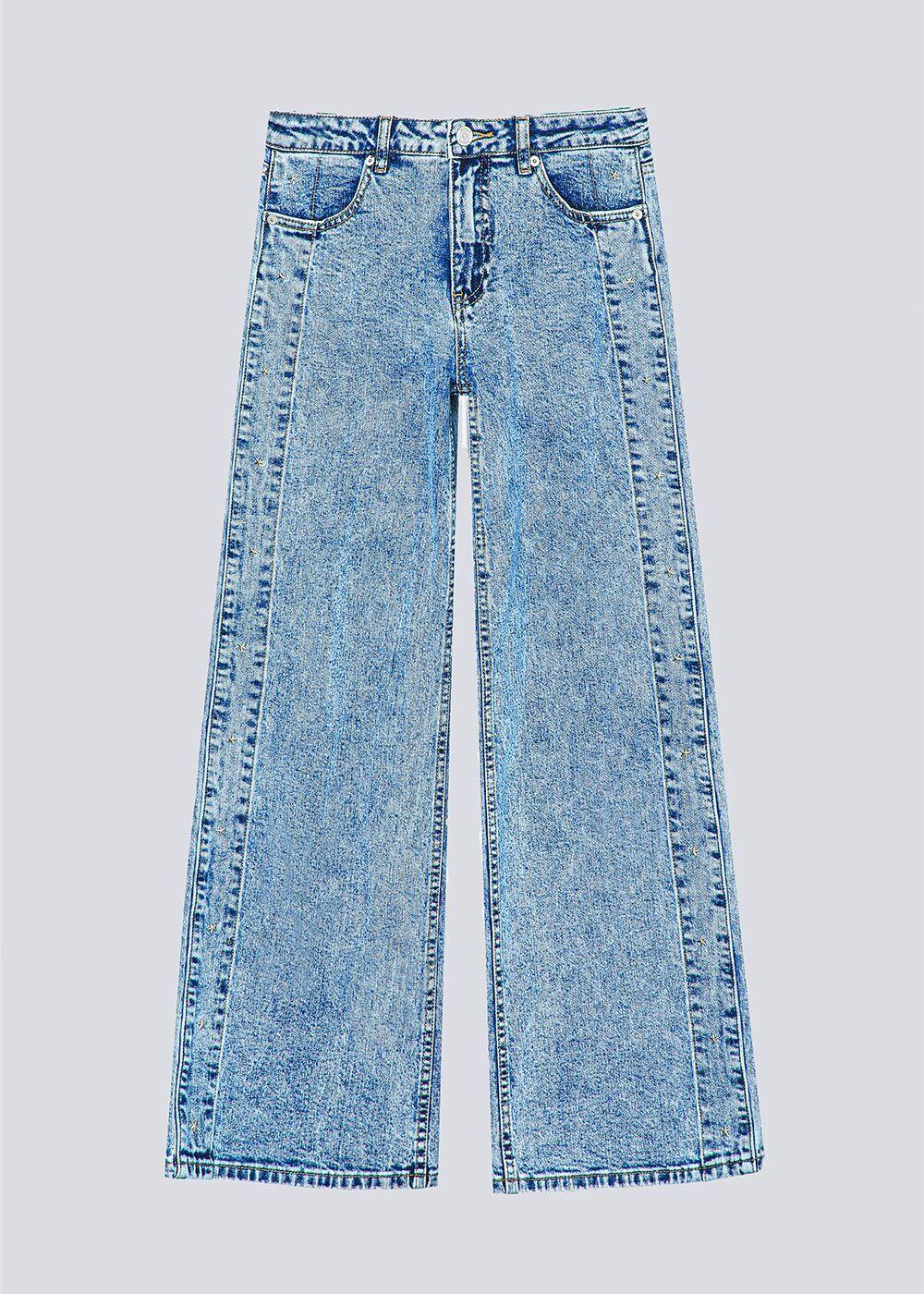 Pantalón franja estrella azul Mujer Raindoor-0