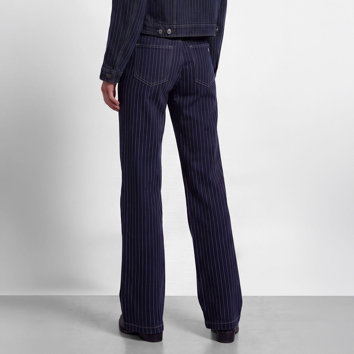 Pantalon Denim Rayado Azul Mujer Raindoor-5