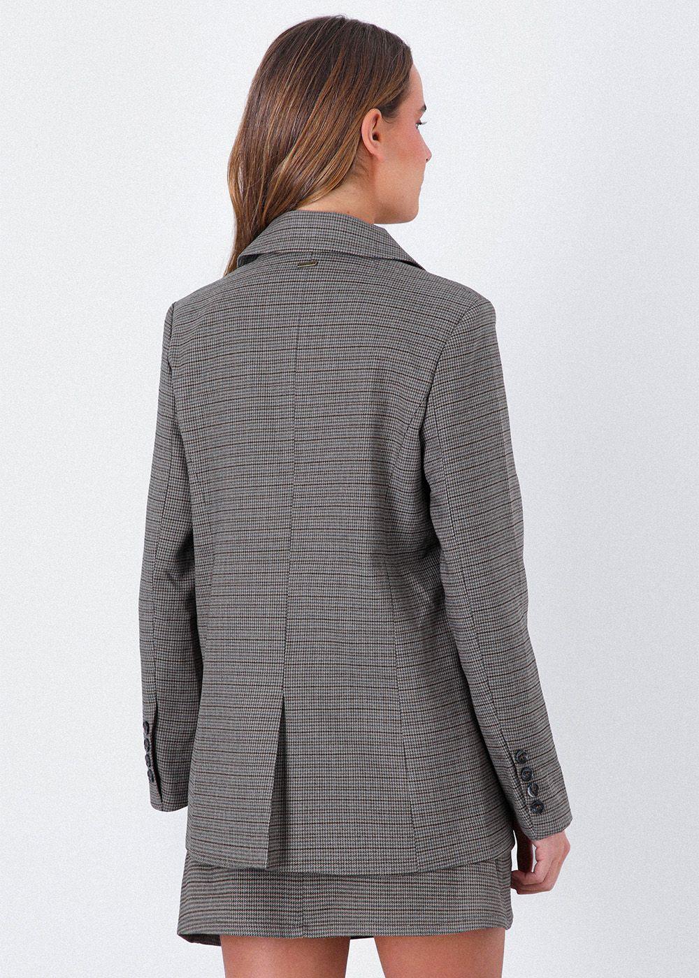 Blazer Tejido Café Mujer Raindoor-4