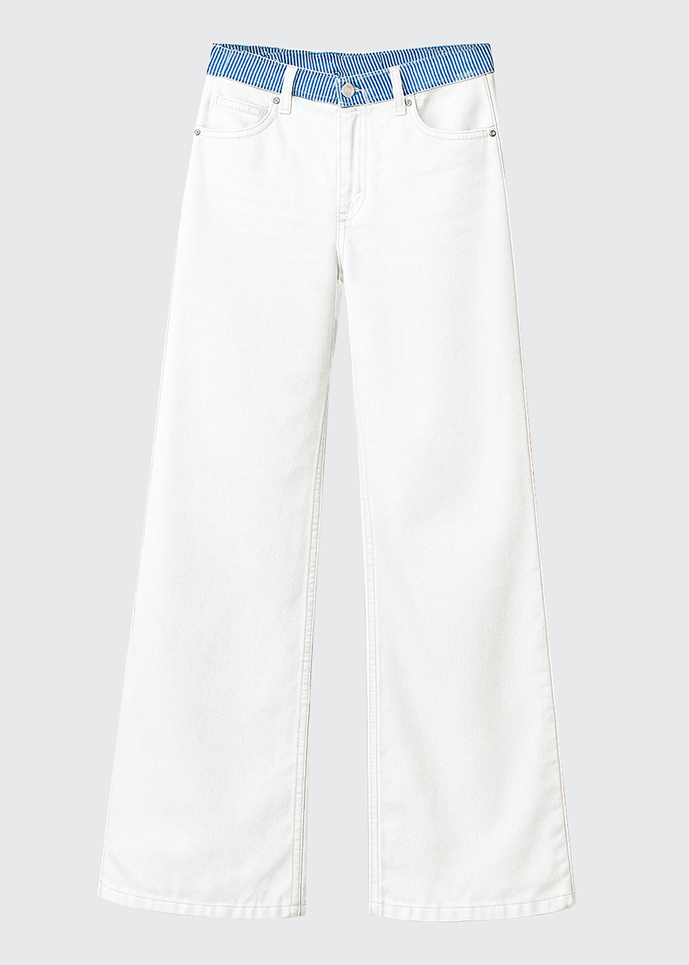 Pantalon Pretina Rayas Blanco Mujer Raindoor-3