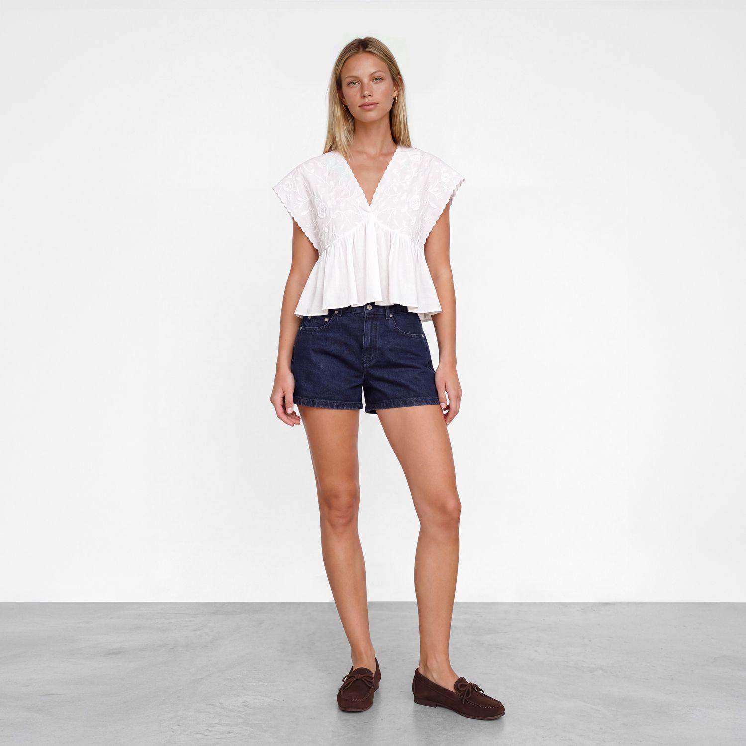 Short Denim Azul Mujer Raindoor-0