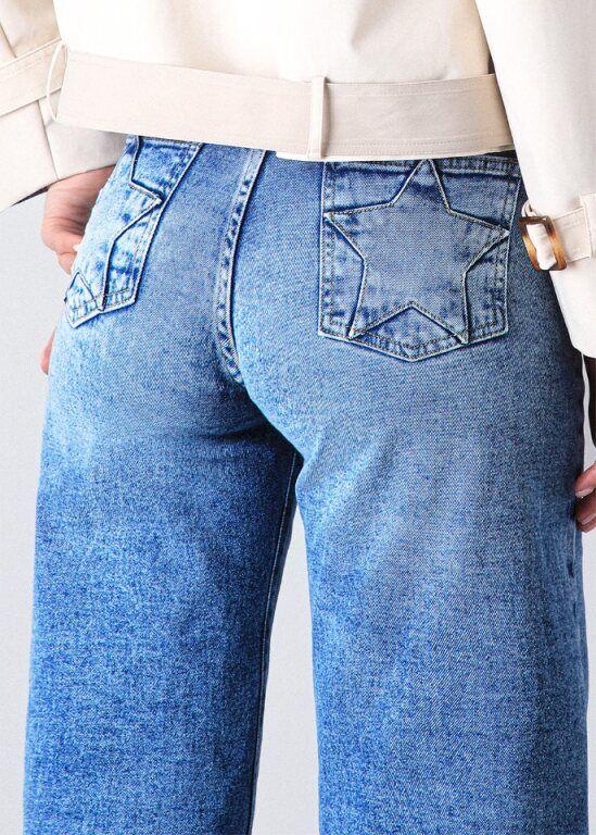 Pantalón Estrella Denim Azul Mujer Raindoor-1