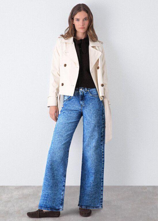 Pantalón Estrella Denim Azul Mujer Raindoor-3