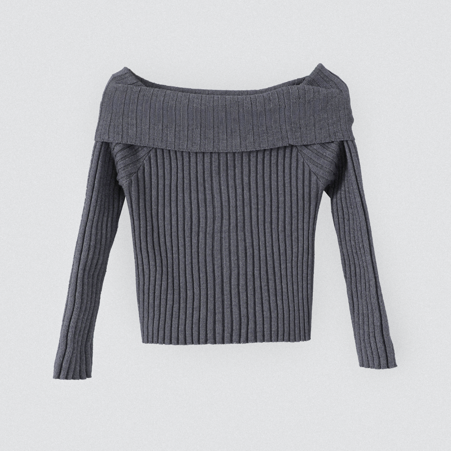 Polera Tejida Hombros Gris Mujer Raindoor-5