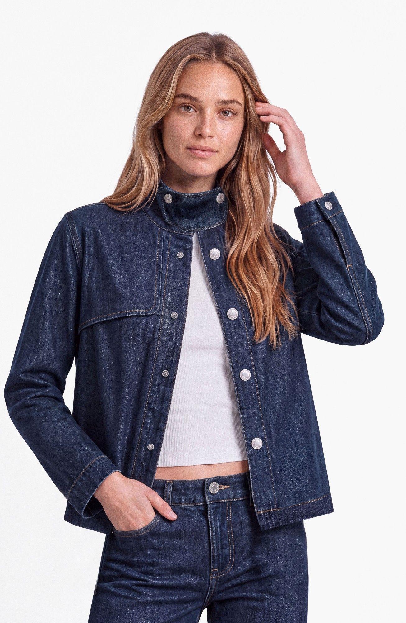 Sobre Camisa Capa Denim Azul Mujer Raindoor-0