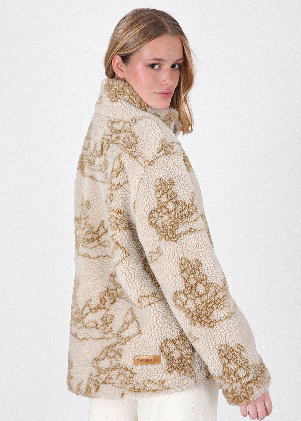 Chaqueta Chiporro Cuello Mapamundi Mujer Raindoor-2