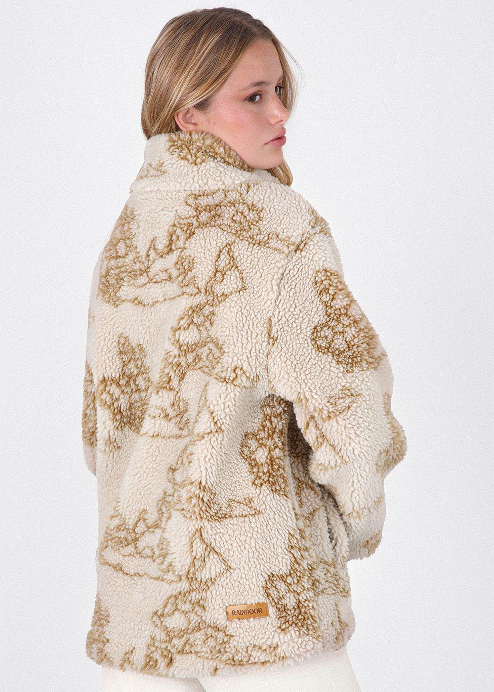 Chaqueta Chiporro Cuello Mapamundi Mujer Raindoor-3