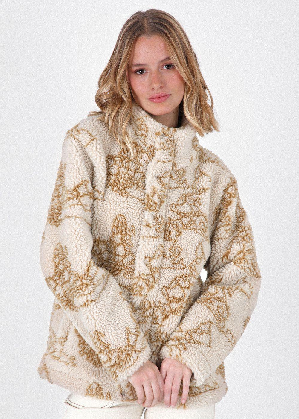 Chaqueta Chiporro Cuello Mapamundi Mujer Raindoor-4