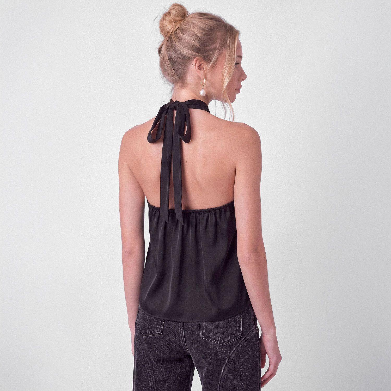 Top Halter Negro Mujer Raindoor-3