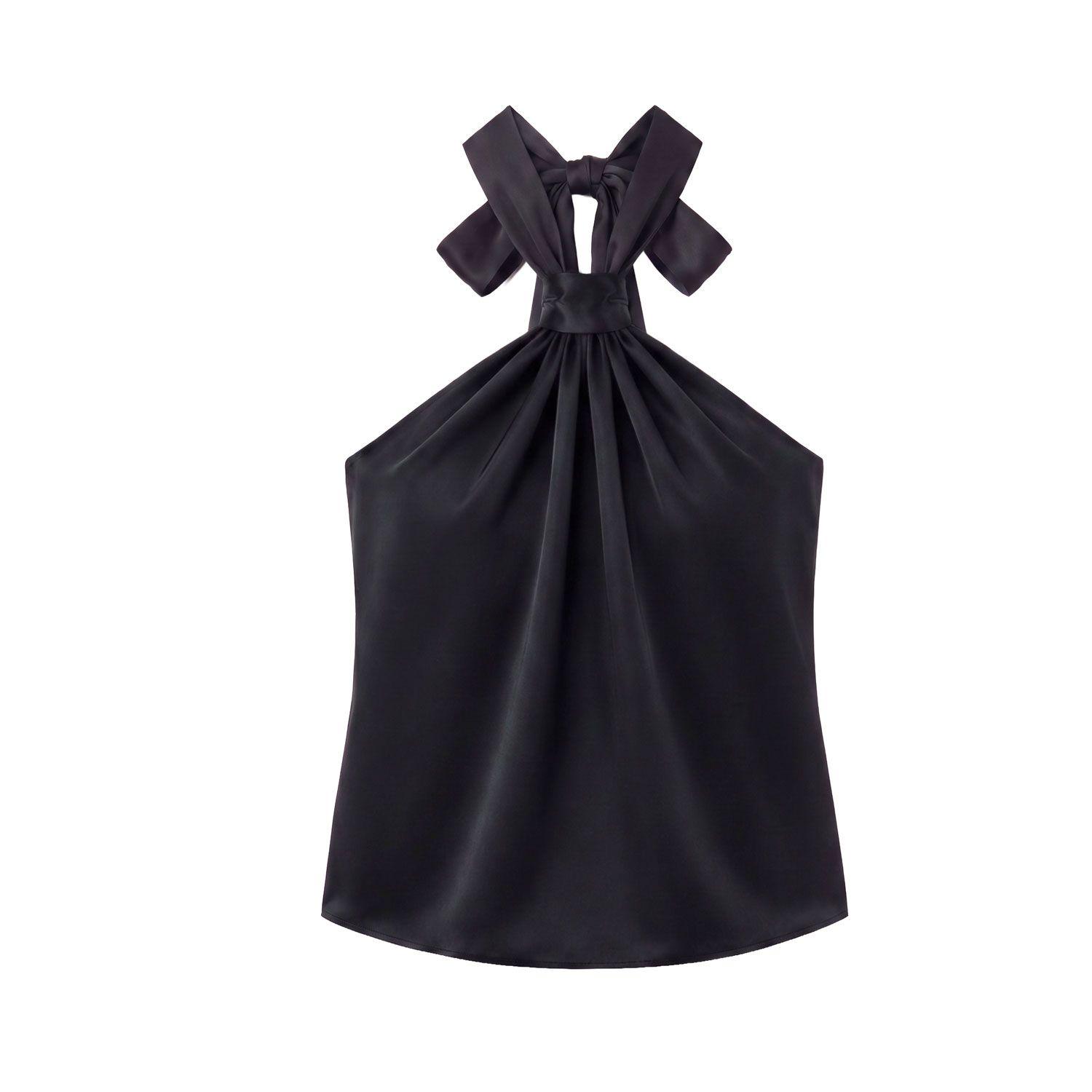 Top Halter Negro Mujer Raindoor-4