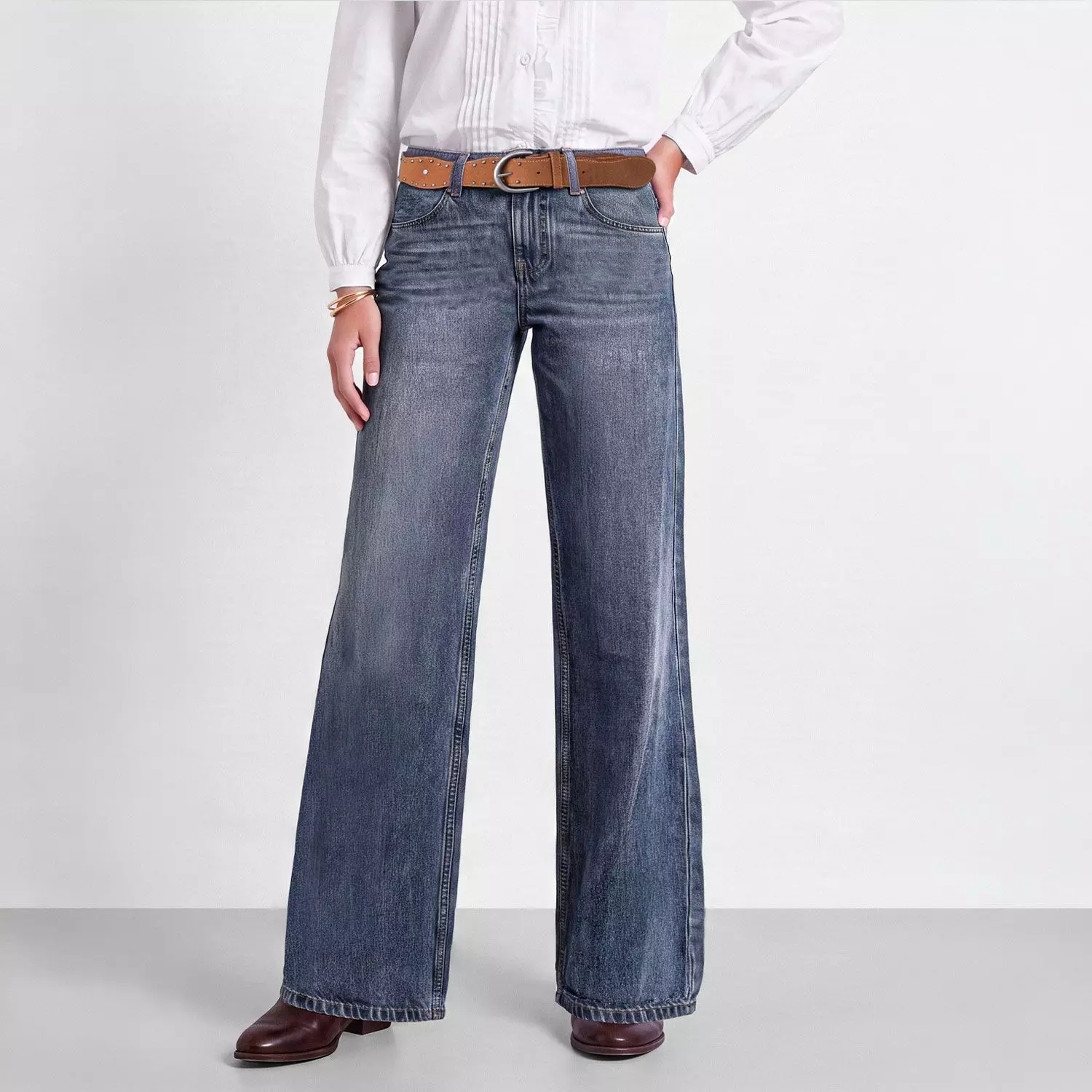 Pantalon Basico Denim Azul Mujer Raindoor-0