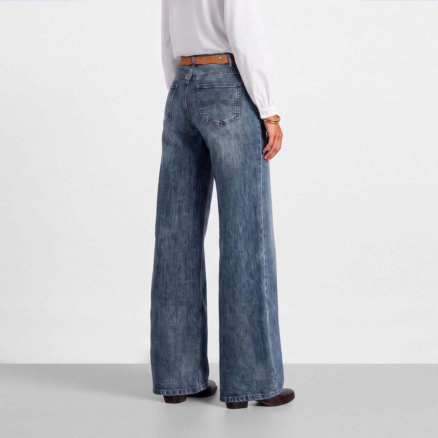 Pantalon Basico Denim Azul Mujer Raindoor-2