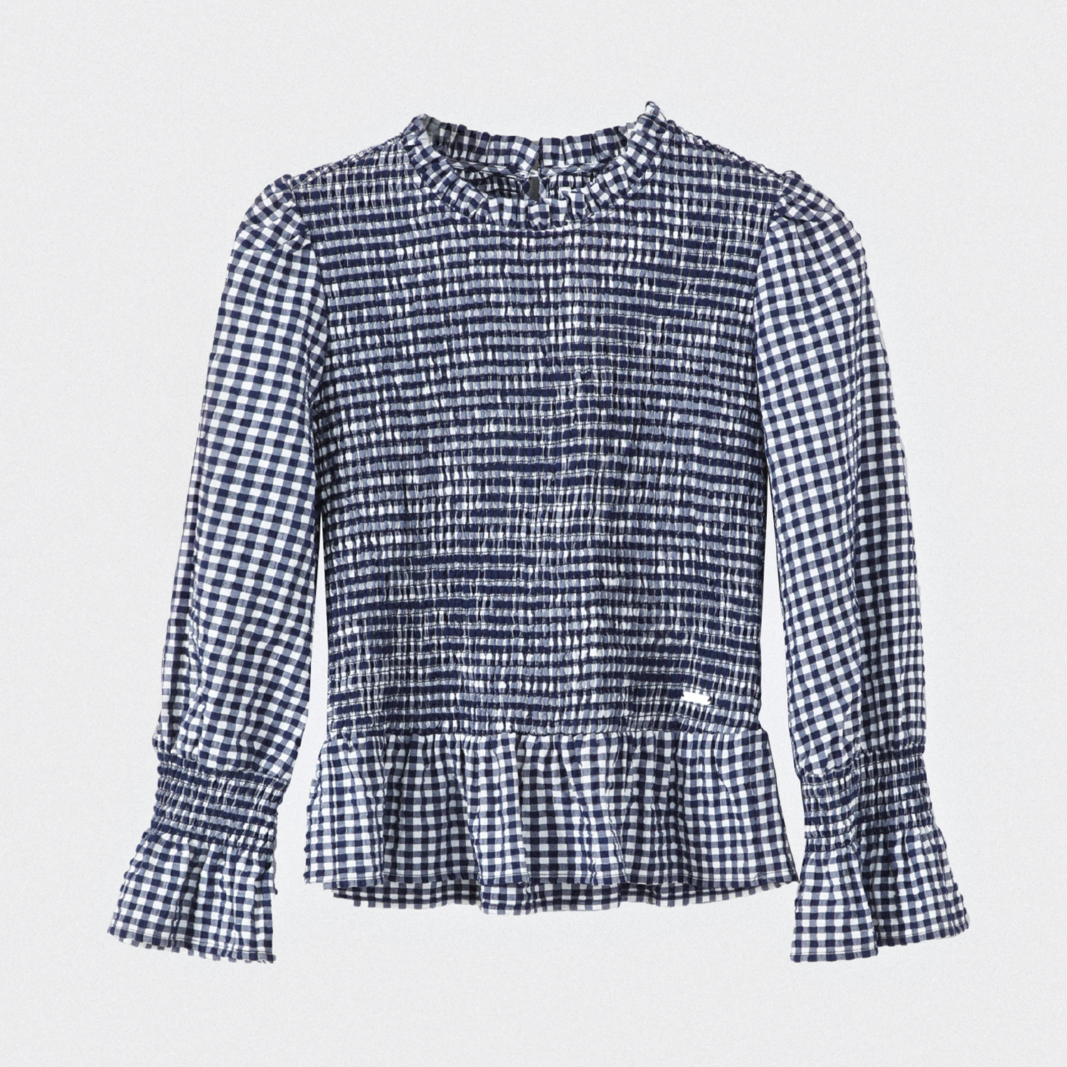 Blusa Panal Vichy Azul Mujer Raindoor-4