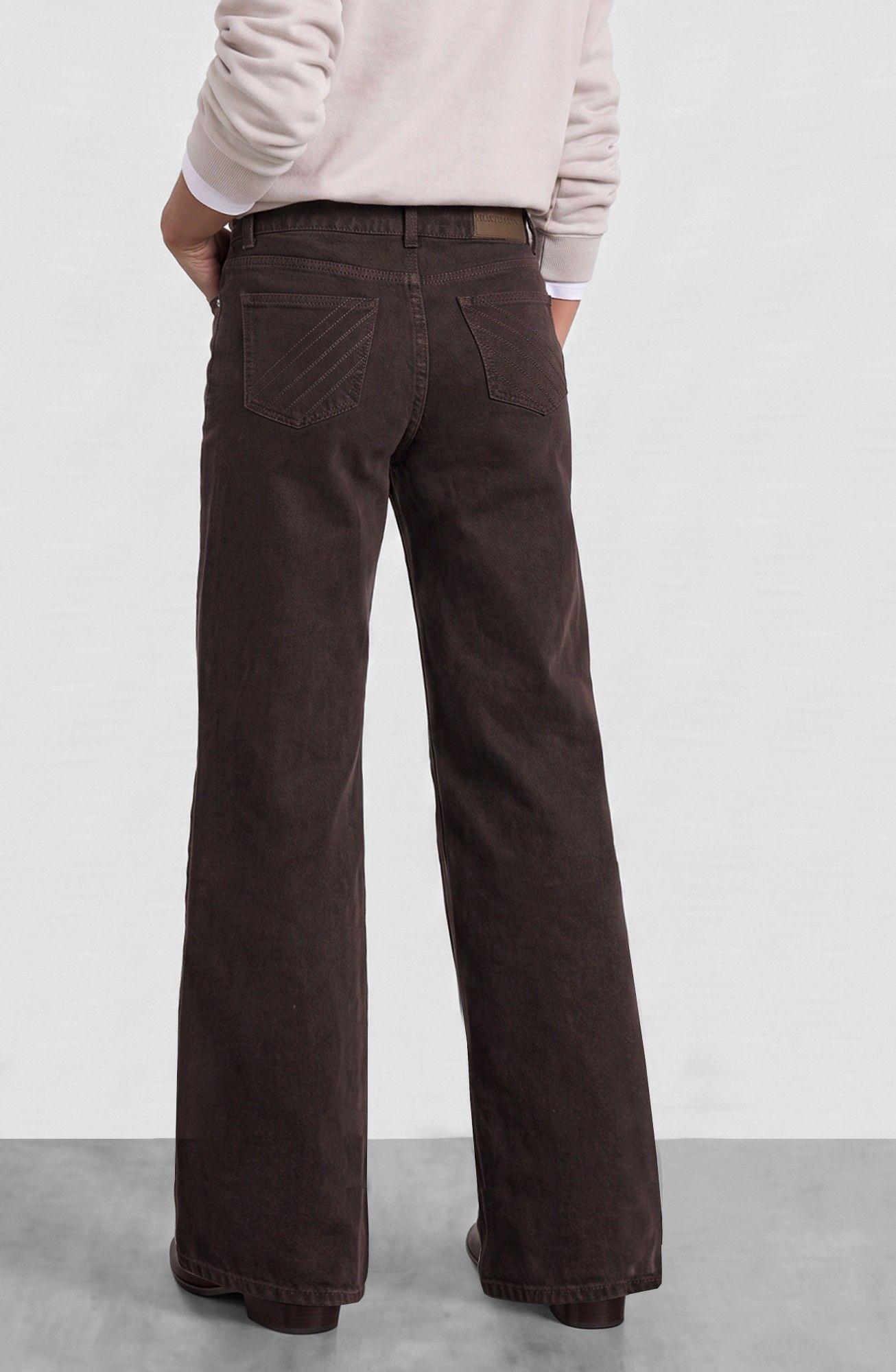 Pantalon Plisado Café Mujer Raindoor-3
