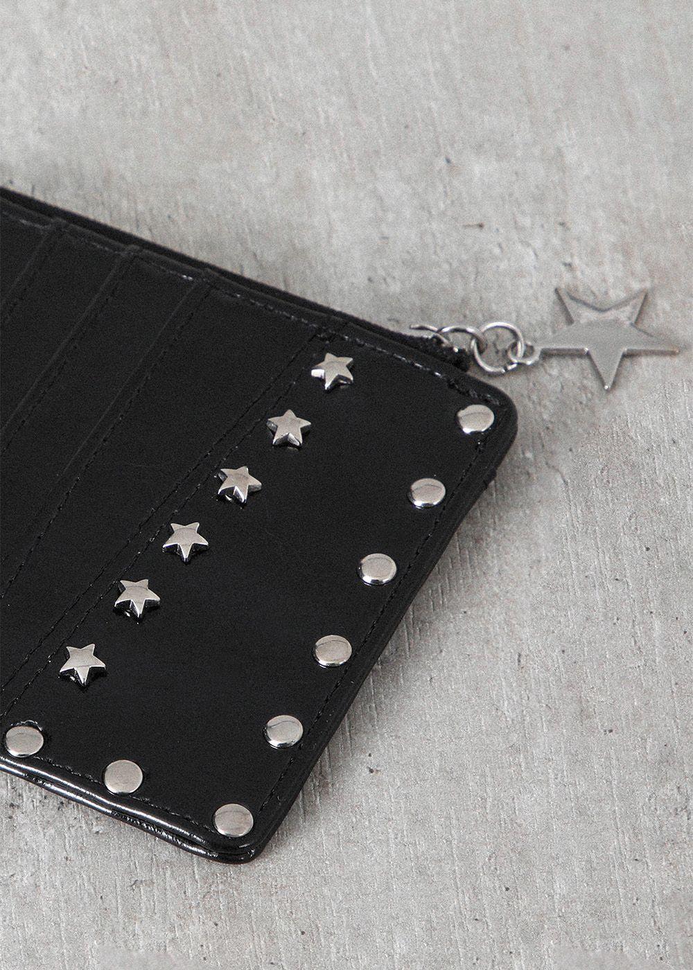 Tarjetero Tachas Estrella Negro Mujer Raindoor-3