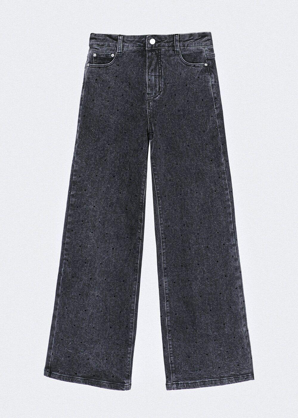 Pantalón strass Negro Mujer Raindoor-0