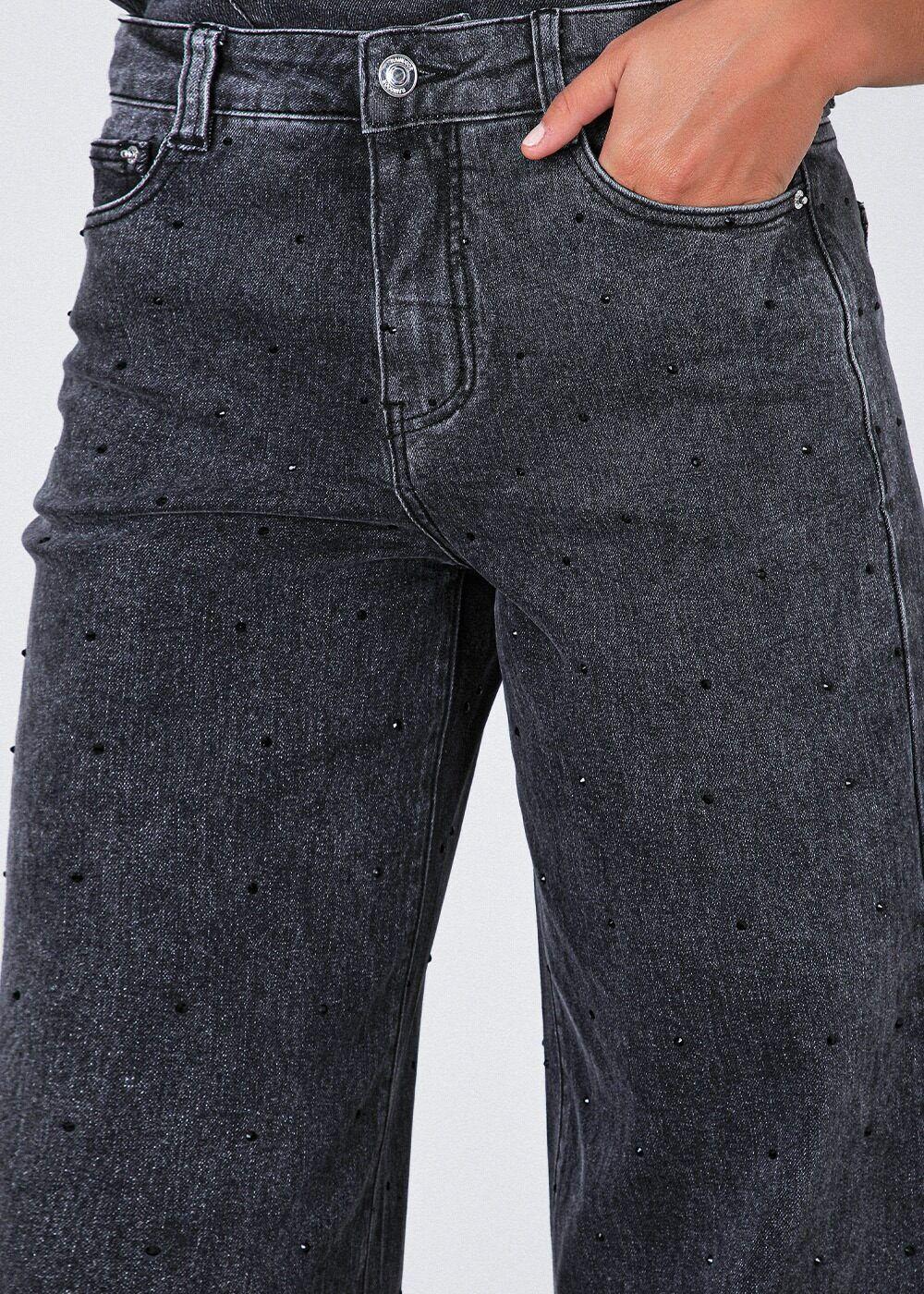 Pantalón strass Negro Mujer Raindoor-1