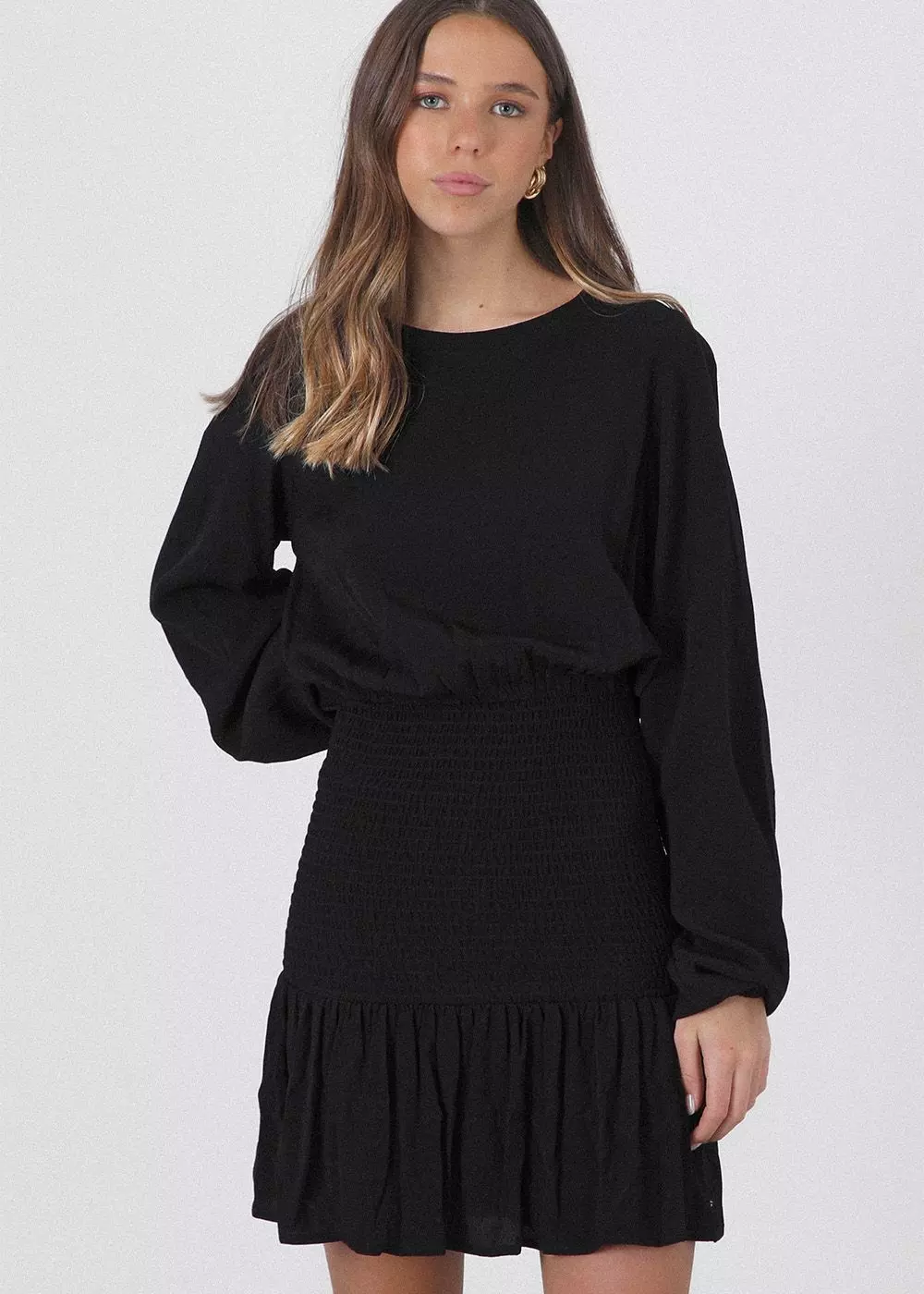 Vestido Panal Negro Mujer Raindoor-0