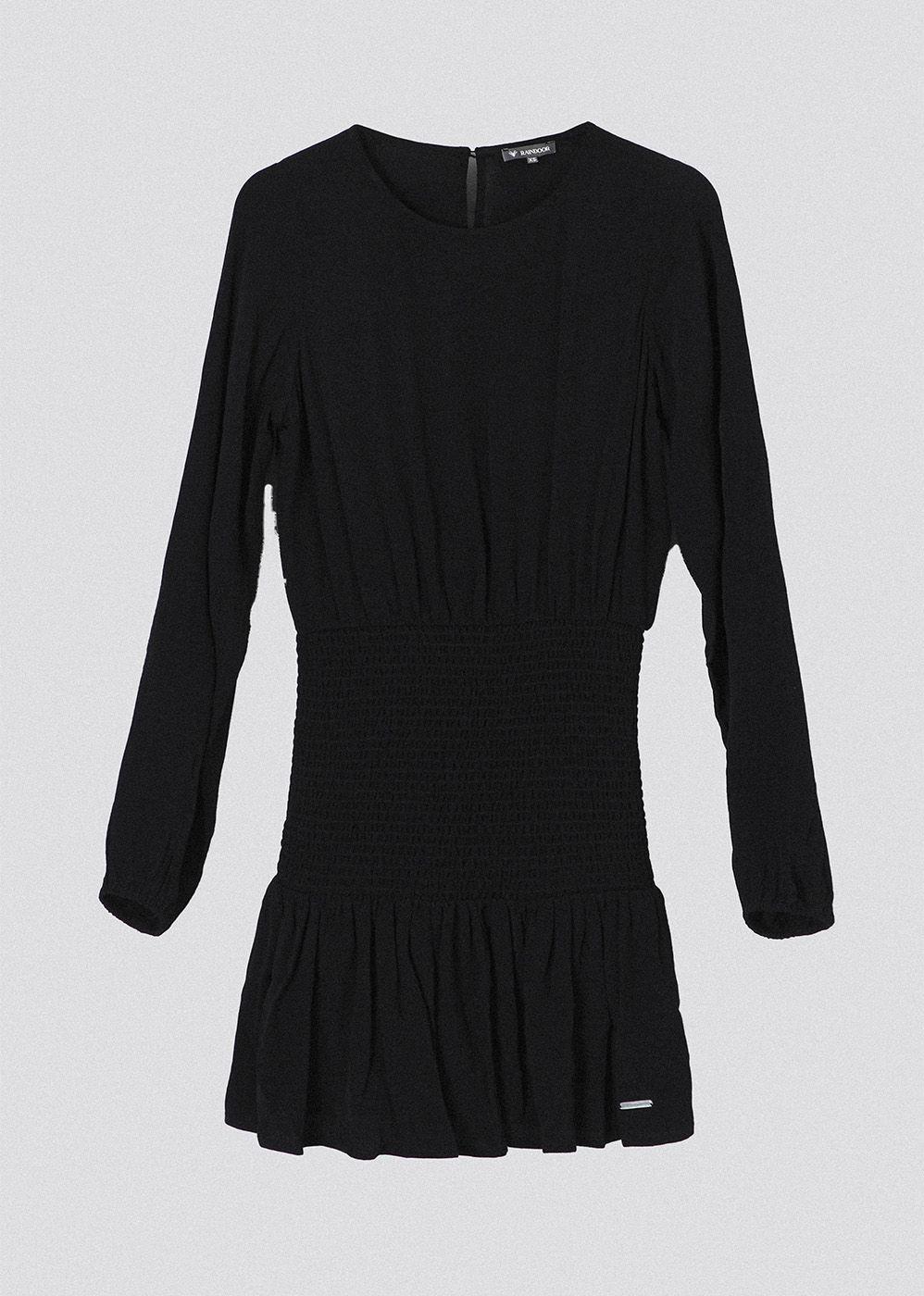 Vestido Panal Negro Mujer Raindoor-5