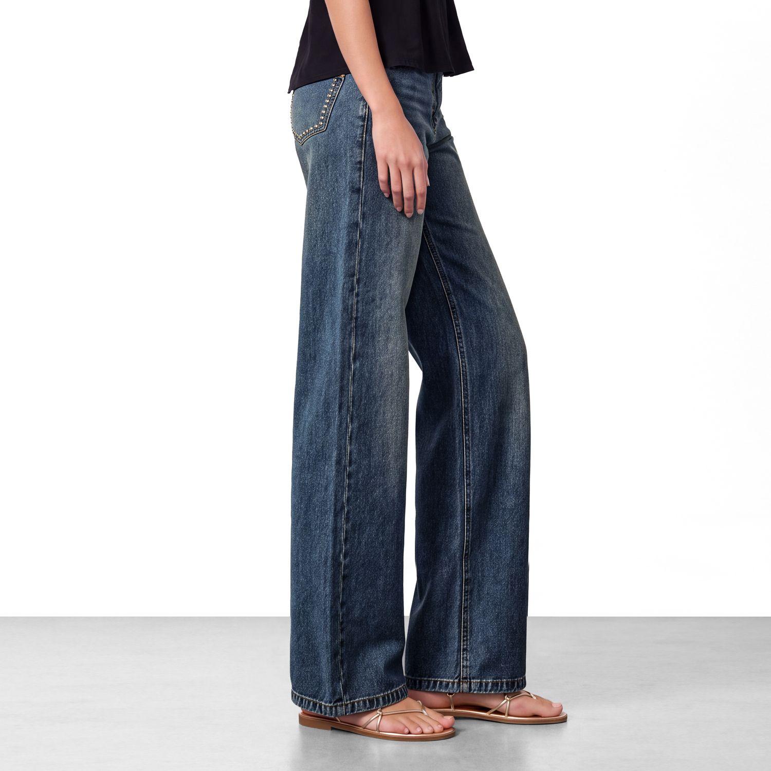 Pantalon Sin Pretina Tachas Azul Mujer Raindoor-3