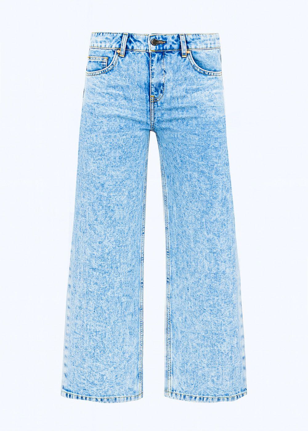 Pantalón Tiro Bajo Azul Mujer Raindoor-5