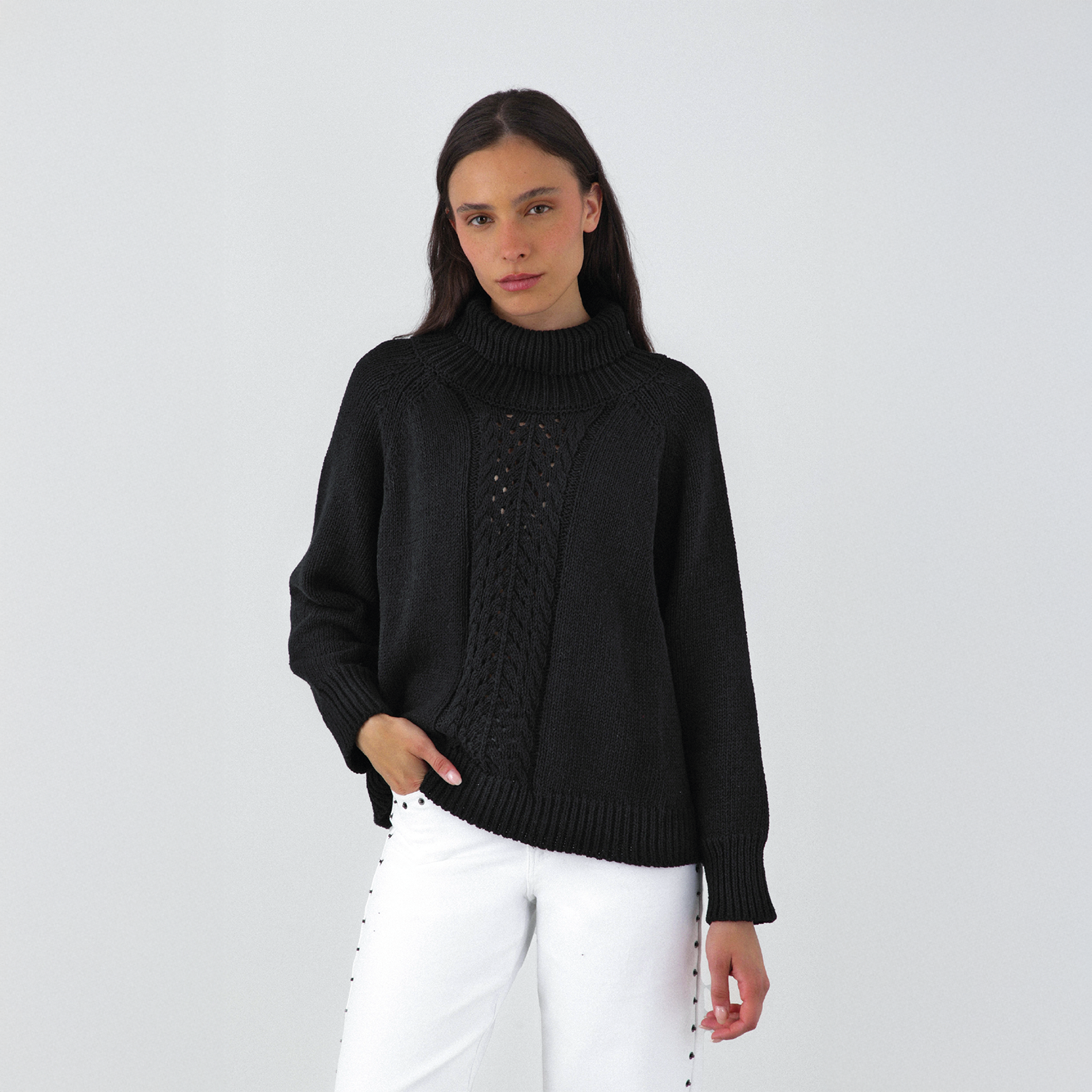 Sweater Cuello Tortuga Mujer Raindoor-0