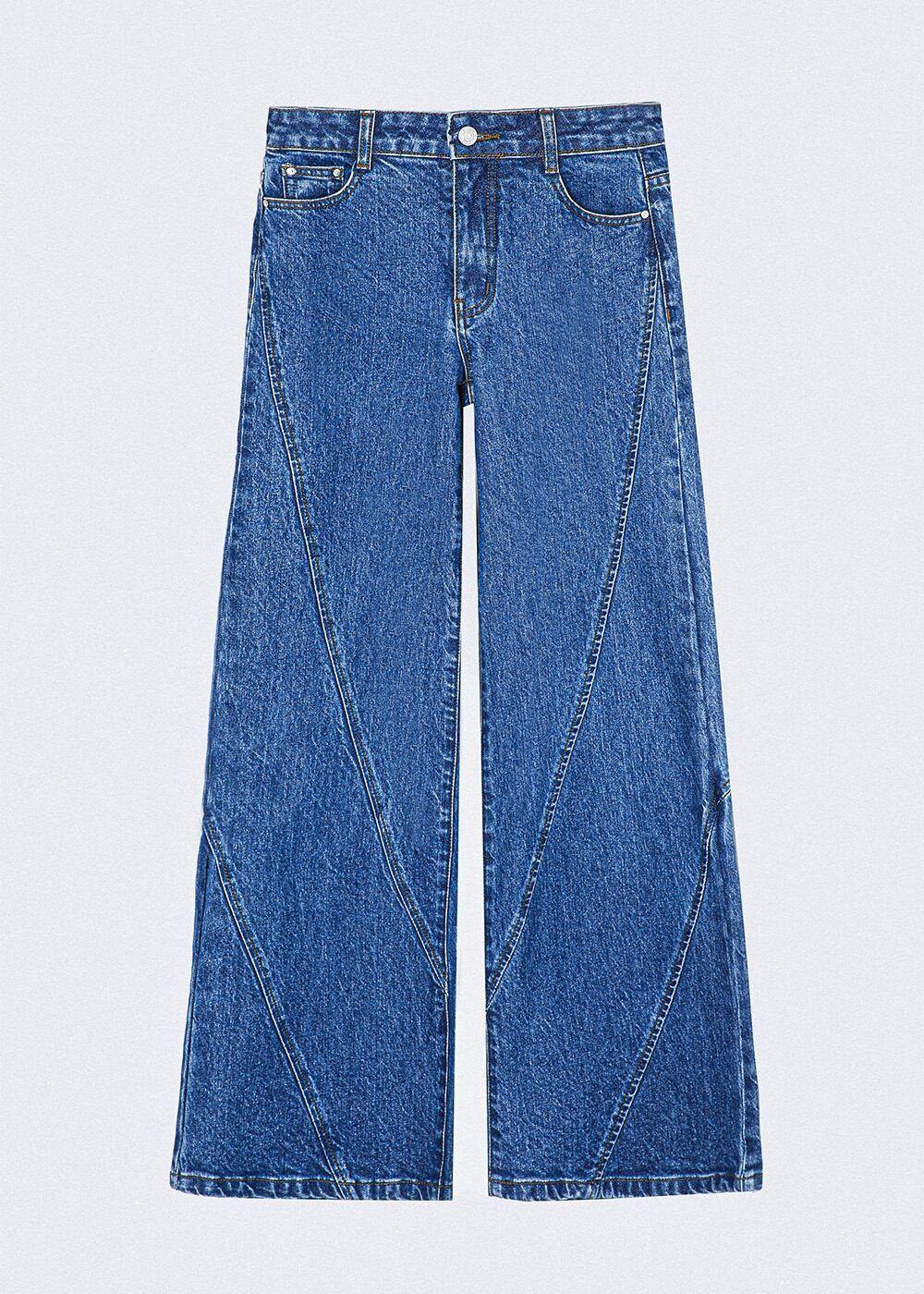 Pantalón cortes cruzados Azul Mujer Raindoor-0