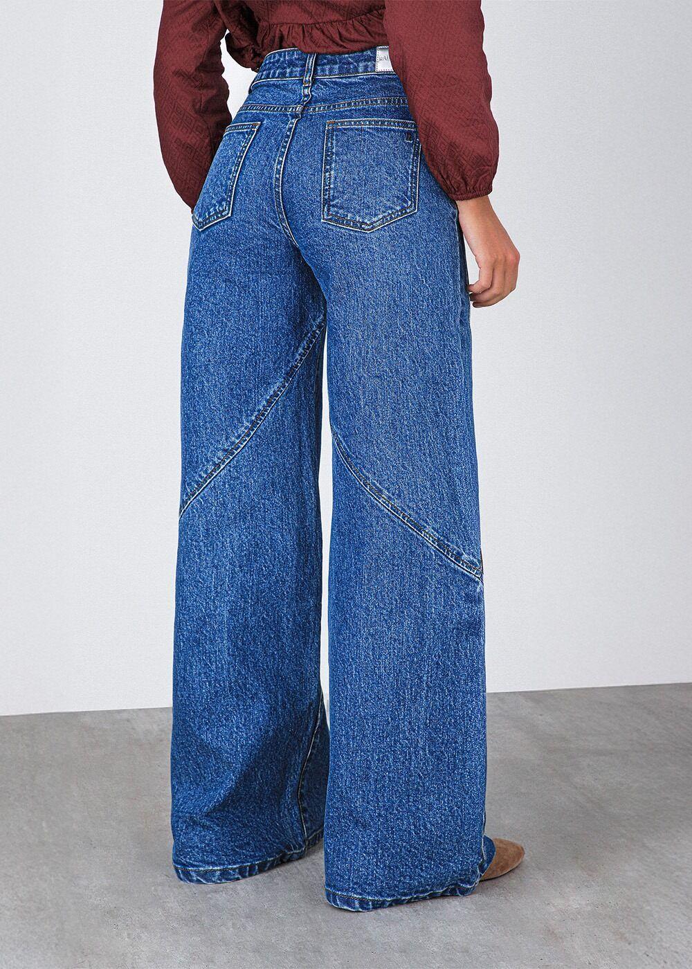 Pantalón cortes cruzados Azul Mujer Raindoor-3