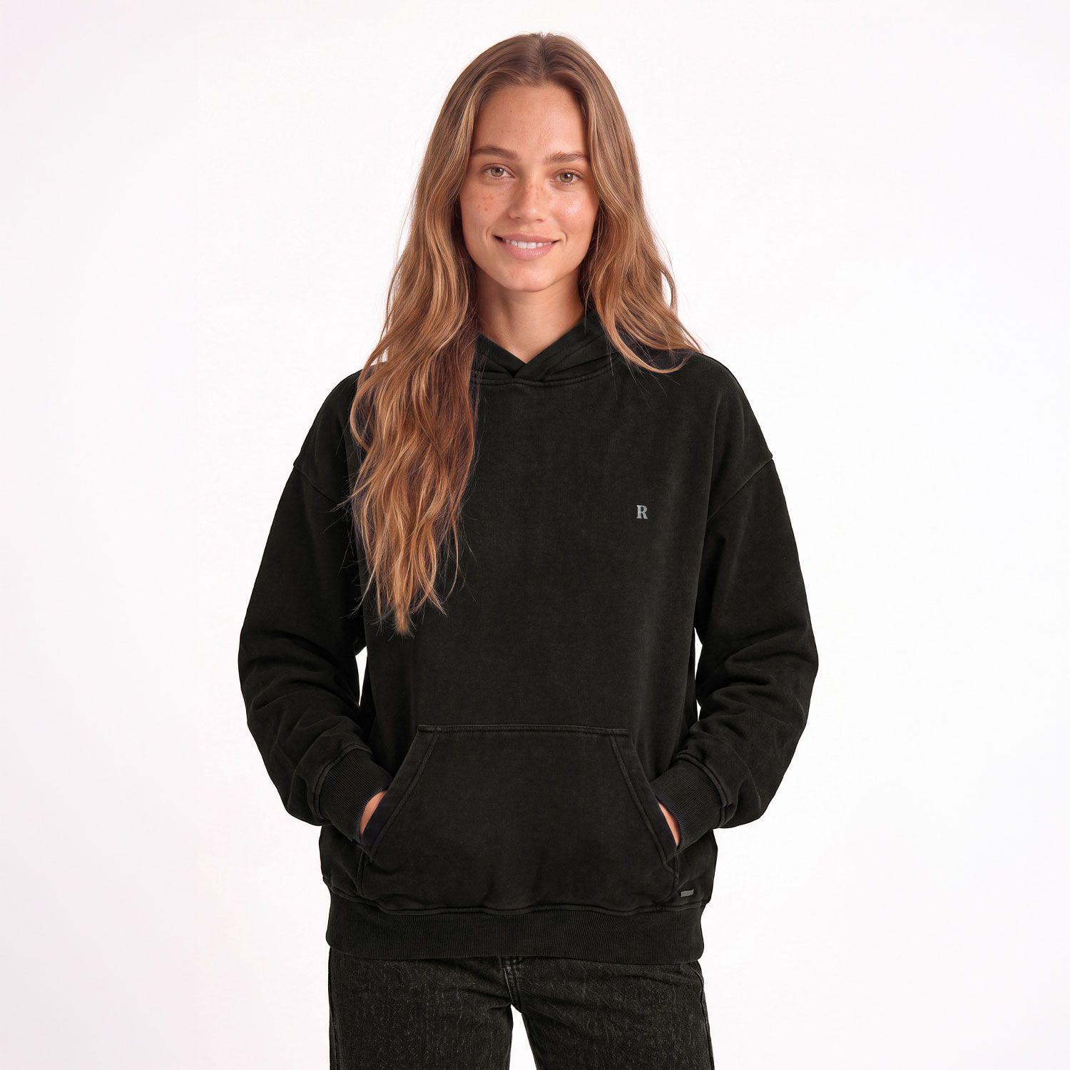 Poleron Hoodie Raindoor Girls Negro Mujer-1