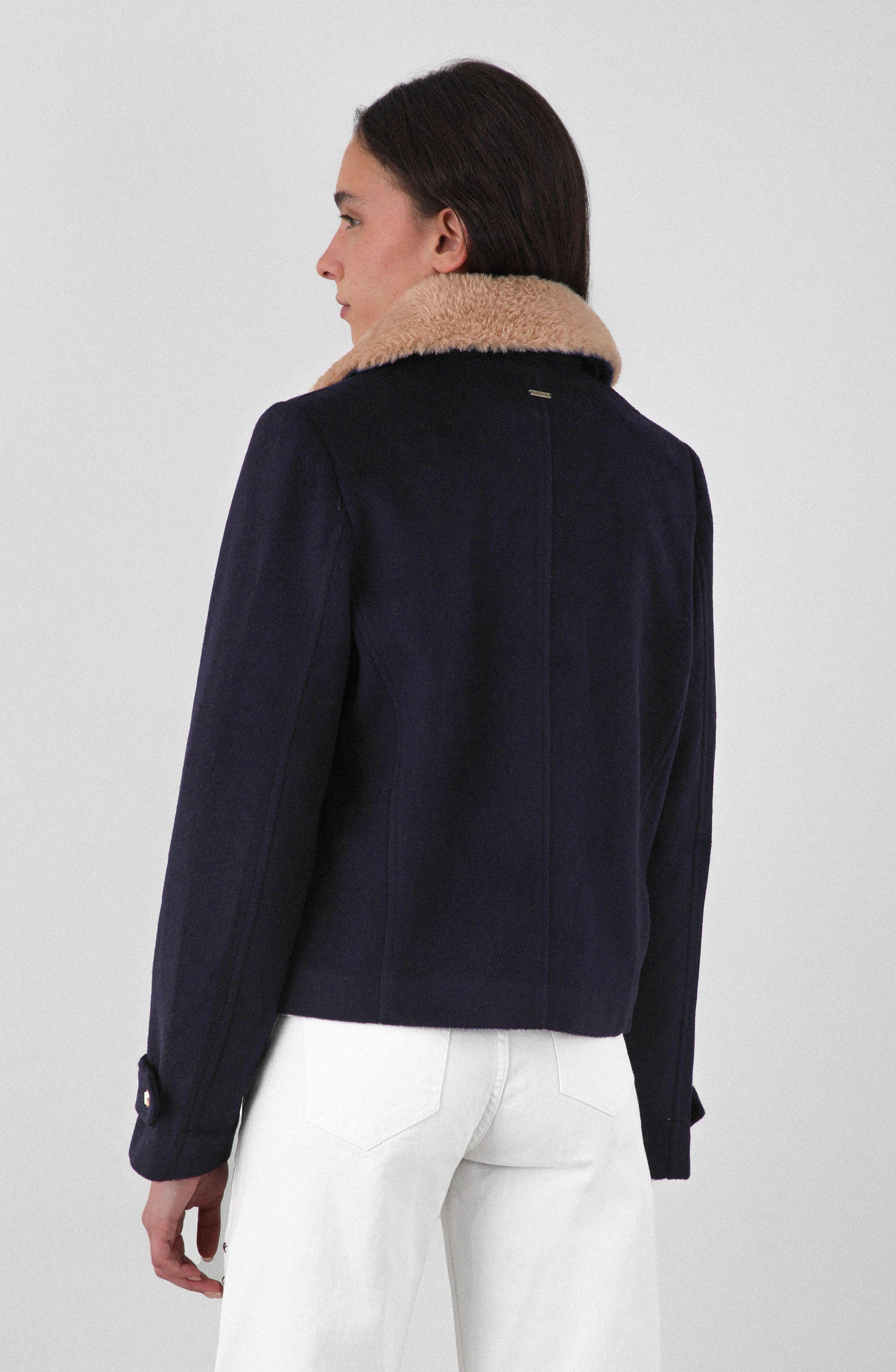 Chaqueta Marinera Azul Cuello Desmontable Mujer Raindoor-5